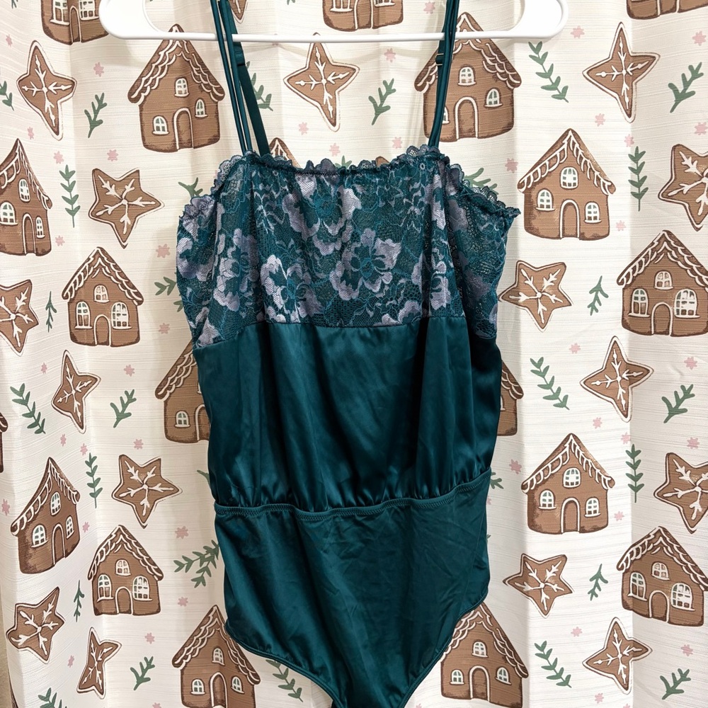 Teal/Green Lace Bodysuit